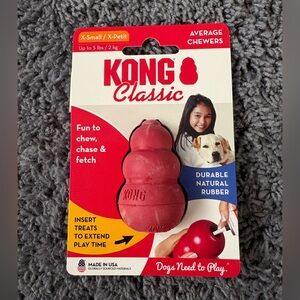NWT Kong brand Kong Classic for average chewers size X-small